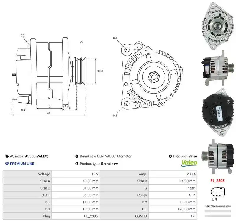 AS-PL A3538(VALEO)