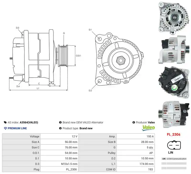 AS-PL A3564(VALEO)