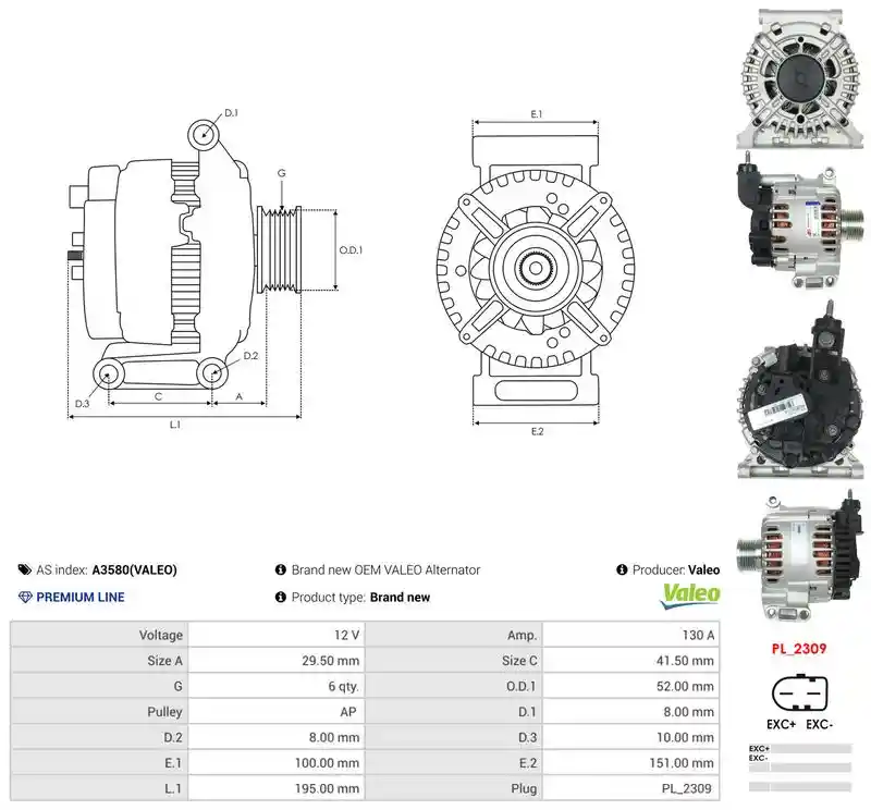 AS-PL A3580(VALEO)