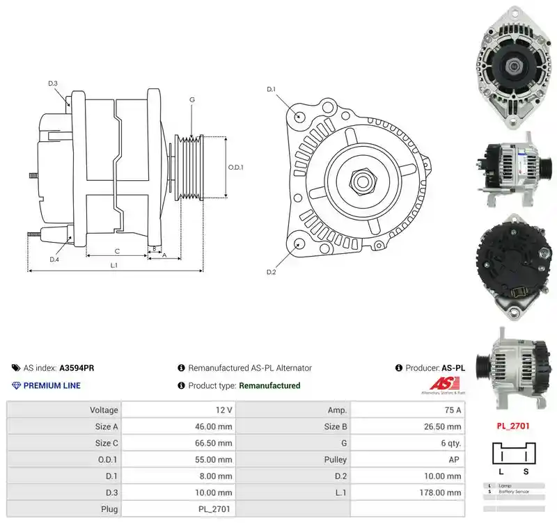 AS-PL A3594PR