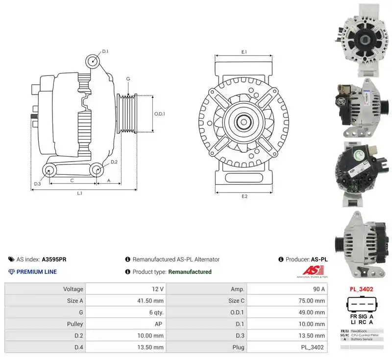 AS-PL A3595PR AS-PL A3595PR