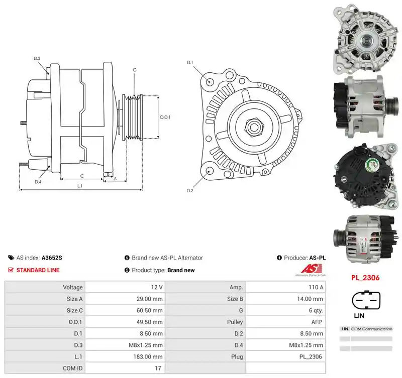 AS-PL A3652S