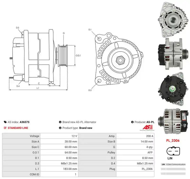 AS-PL A3657S