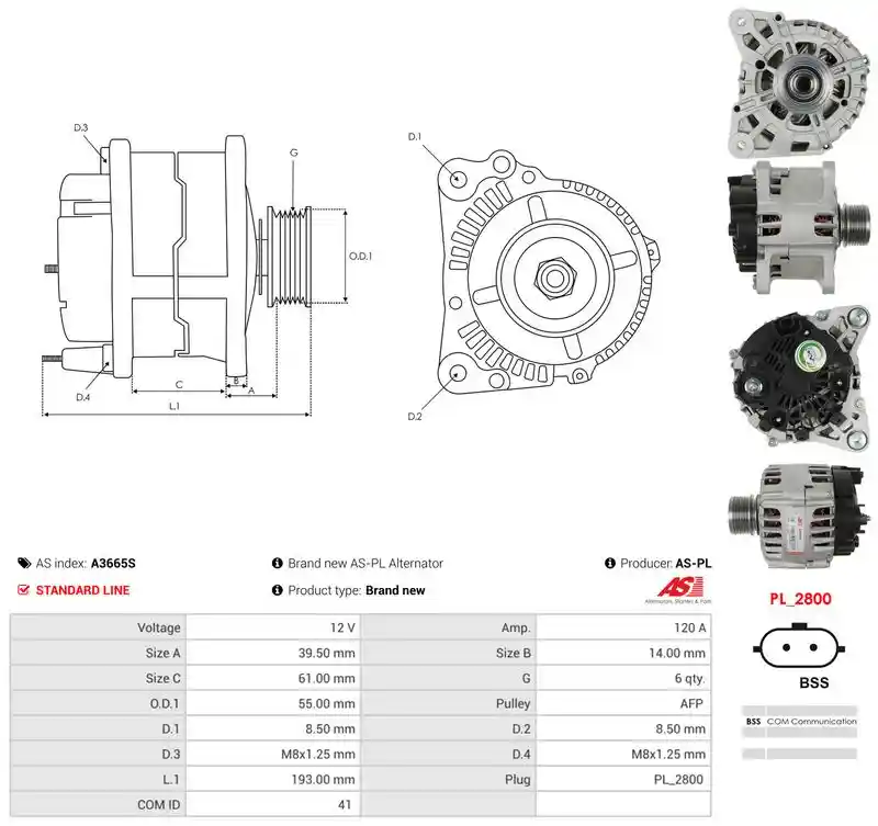 AS-PL A3665S