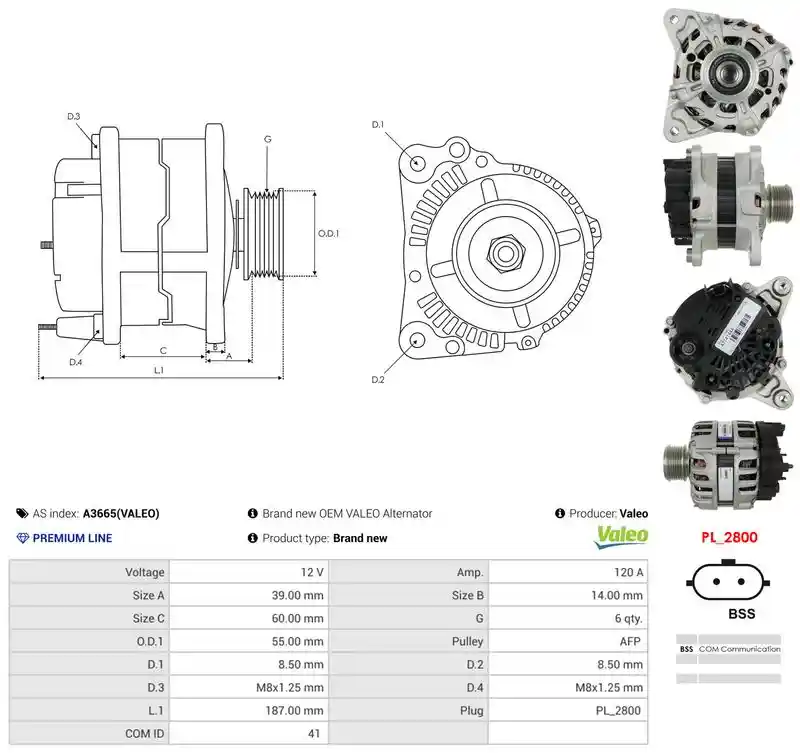 AS-PL A3665(VALEO)