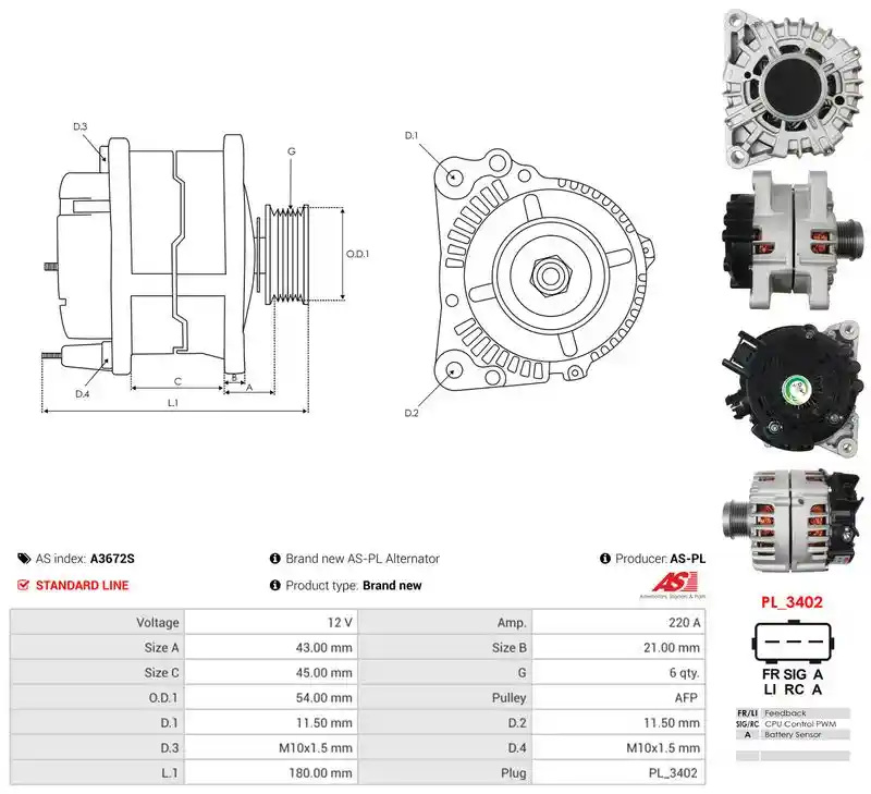 AS-PL A3672S