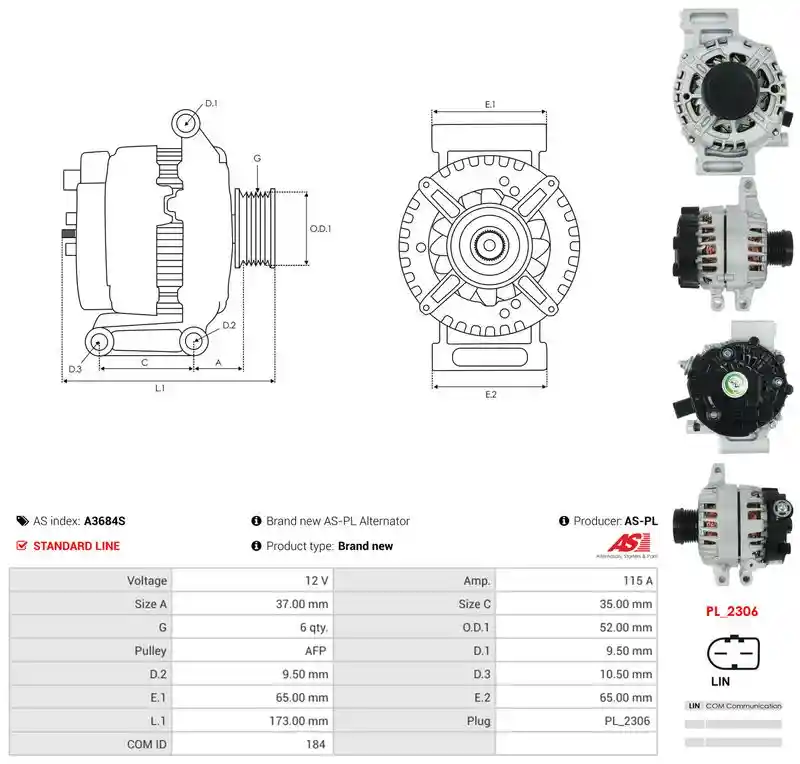 AS-PL A3684S