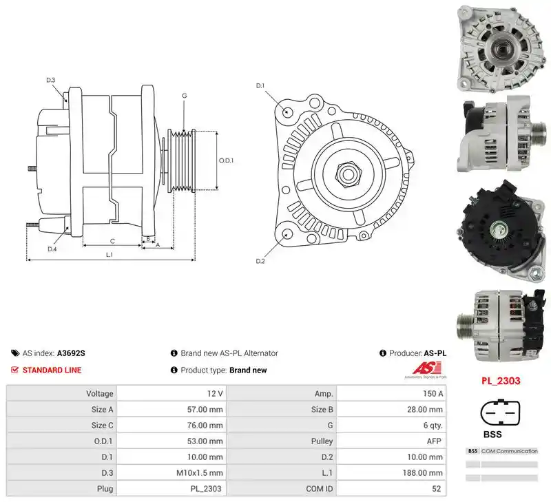 AS-PL A3692S