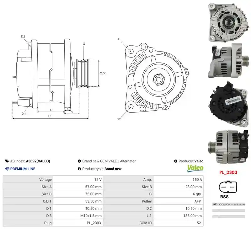 AS-PL A3692(VALEO)
