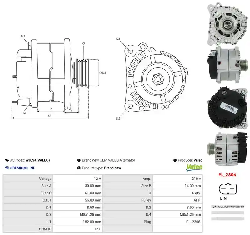 AS-PL A3694(VALEO)