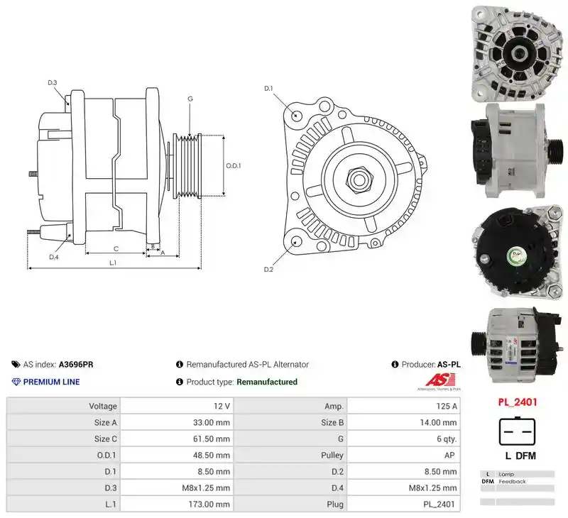 AS-PL A3696PR