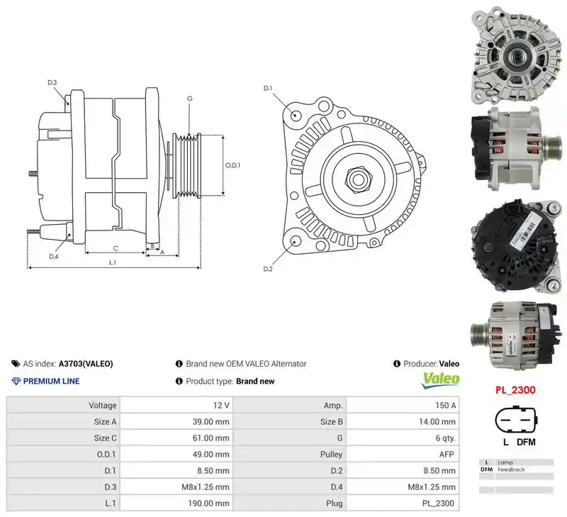 AS-PL A3703(VALEO)
