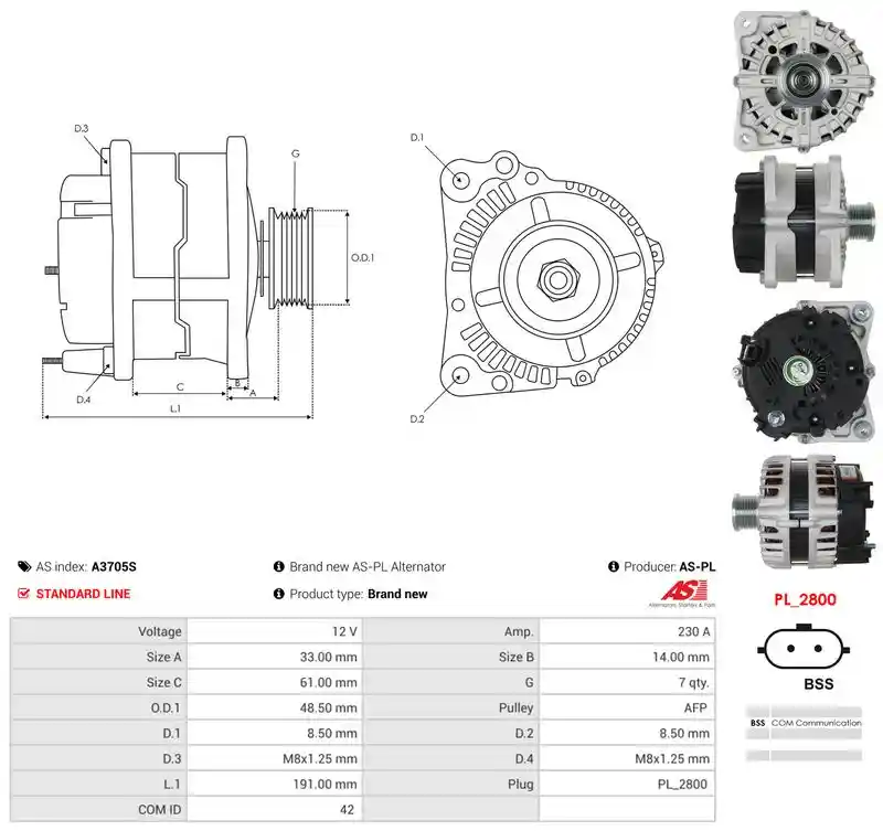AS-PL A3705S