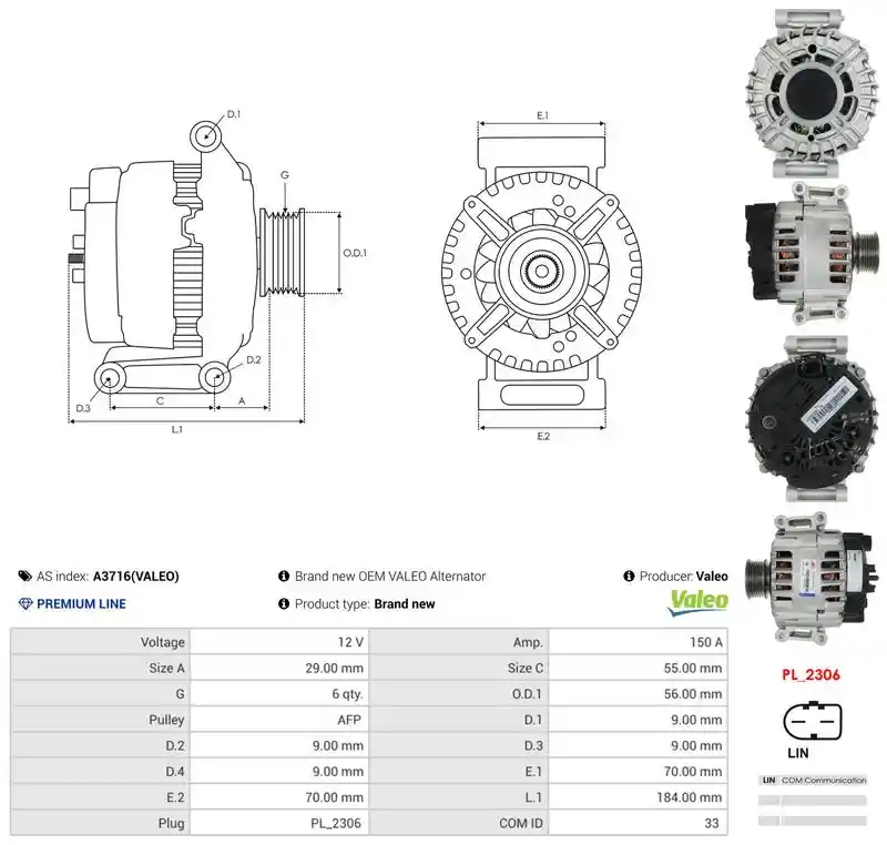 AS-PL A3716(VALEO)