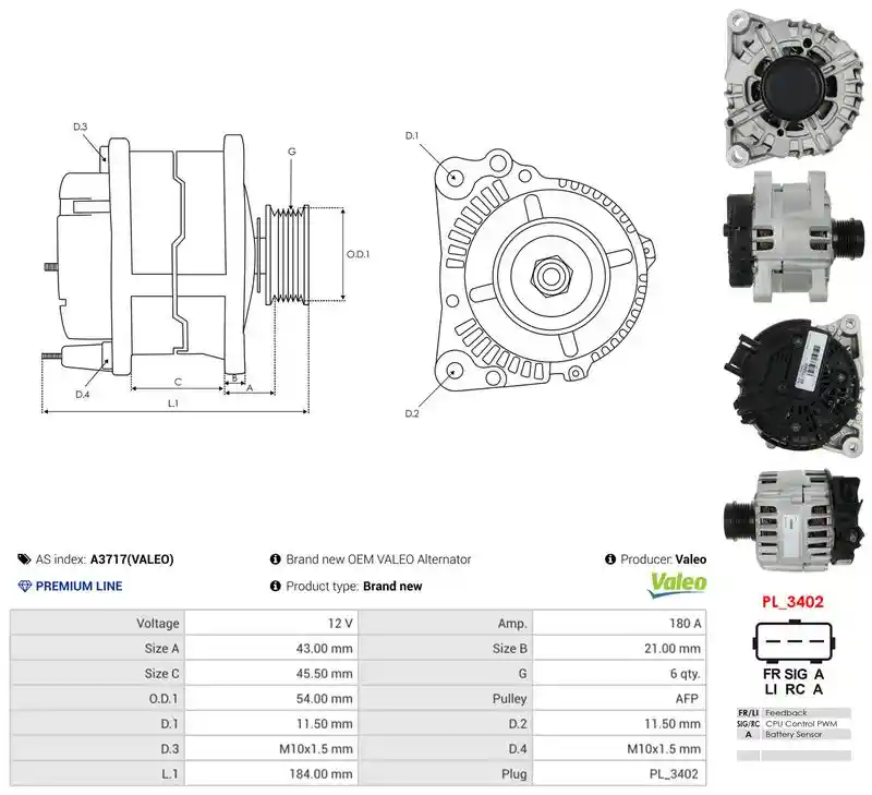 AS-PL A3717(VALEO)