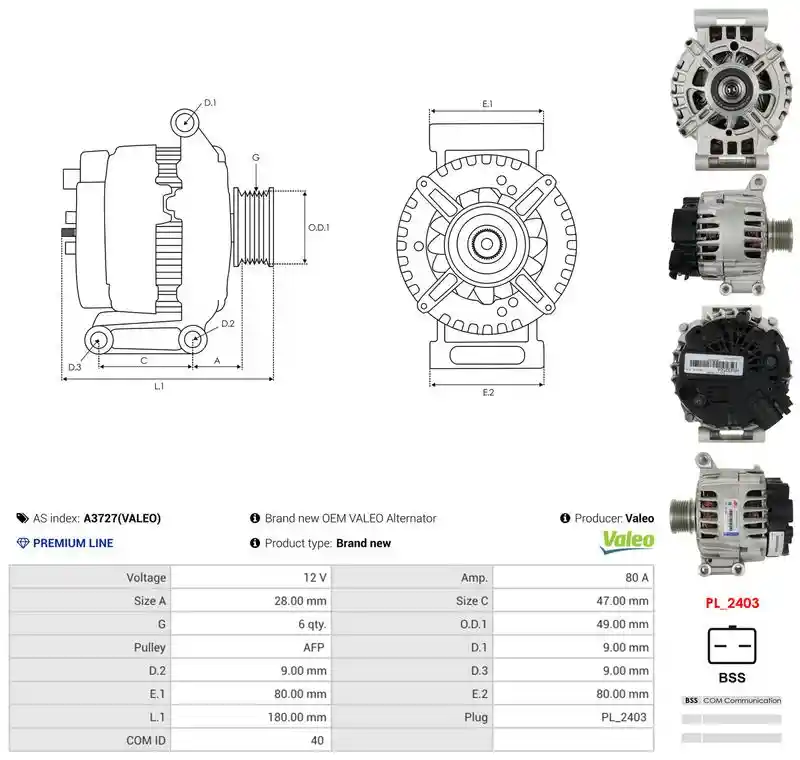 AS-PL A3727(VALEO)