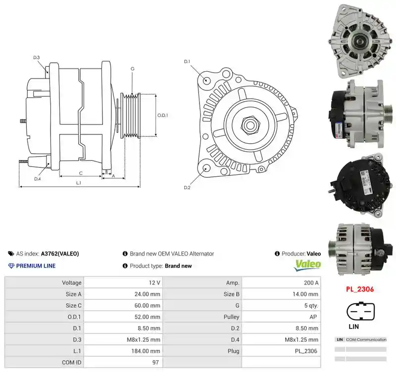 AS-PL A3762(VALEO)