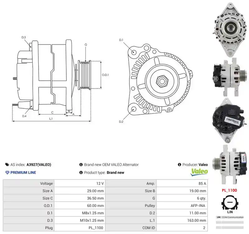 AS-PL A3927(VALEO) AS-PL A3927(VALEO)