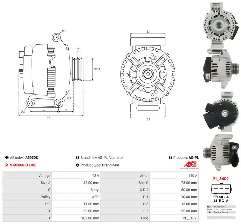 AS-PL A3930S AS-PL A3930S