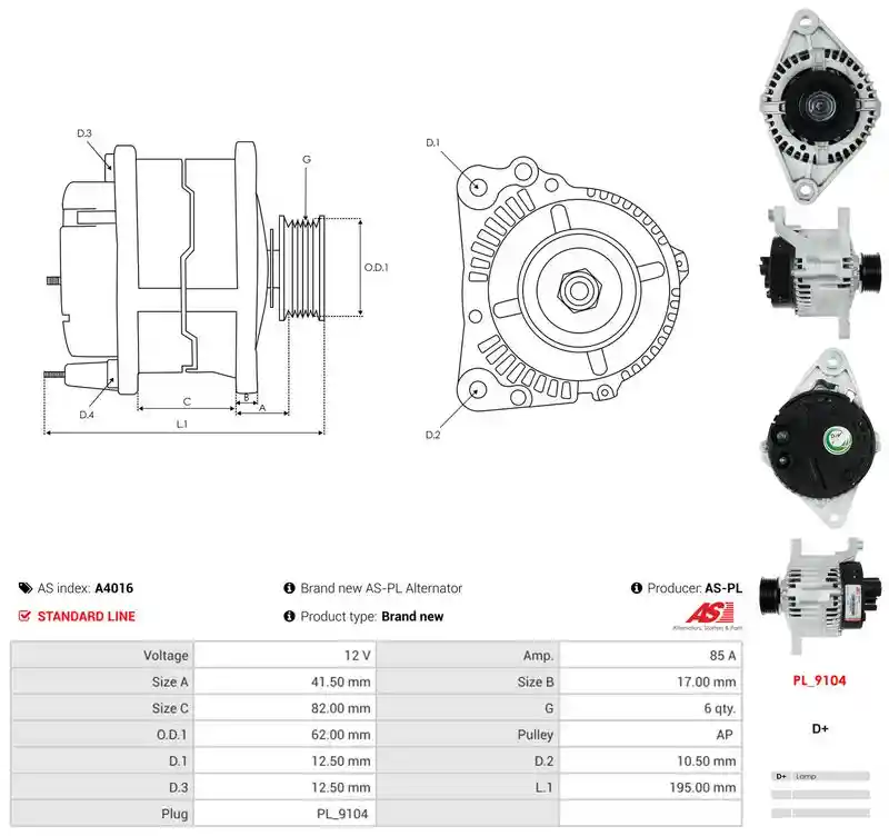 AS-PL A4016