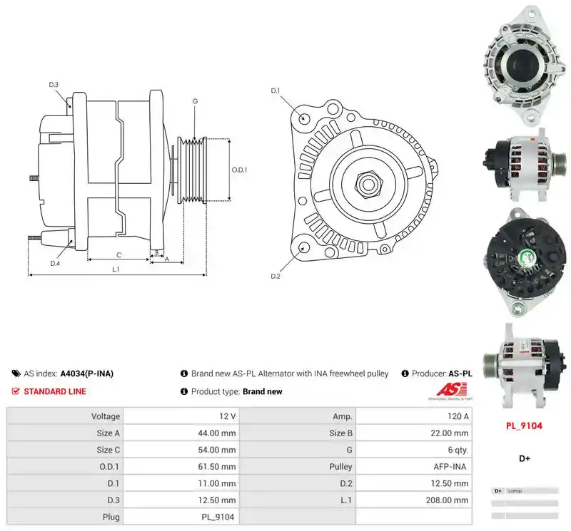 AS-PL A4034(P-INA)