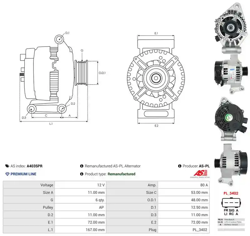 AS-PL A4035PR AS-PL A4035PR