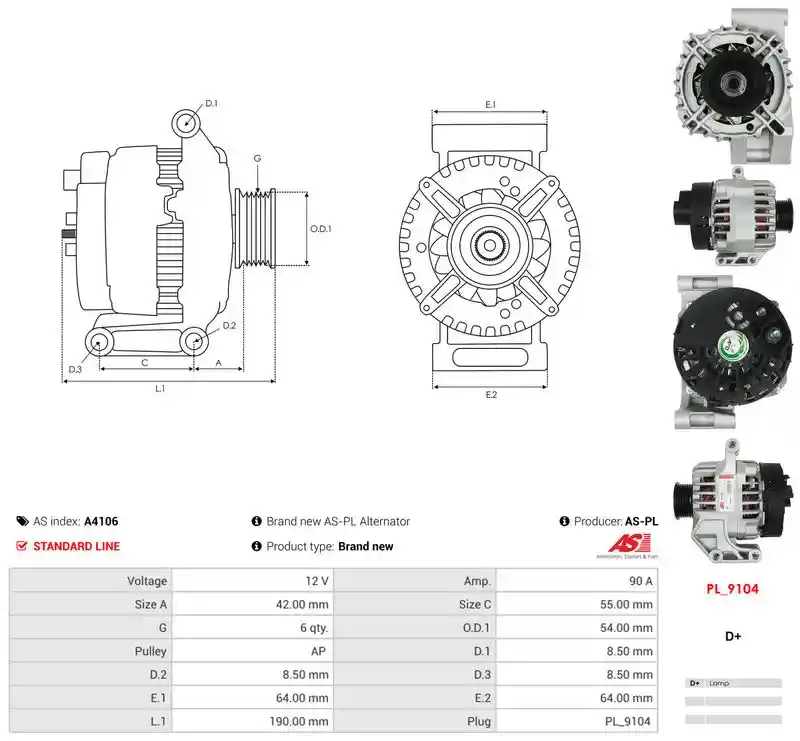 AS-PL A4106 AS-PL A4106