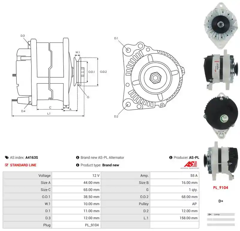 AS-PL A4163S