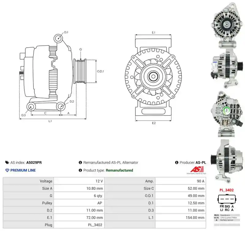 AS-PL A5029PR AS-PL A5029PR