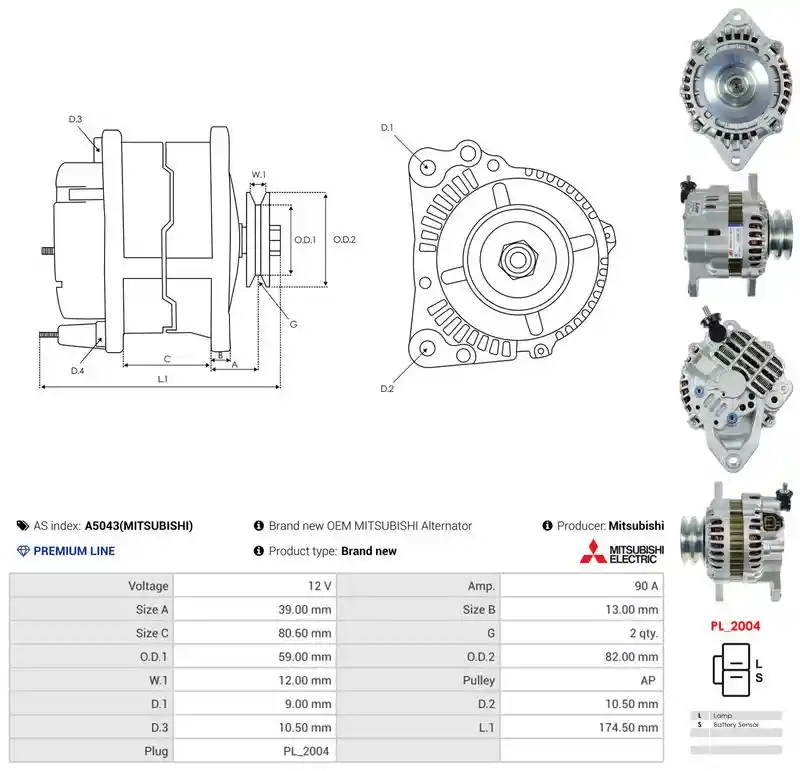 AS-PL A5043(MITSUBISHI)
