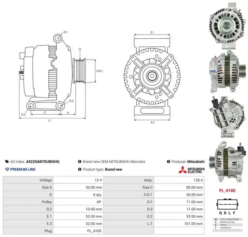 AS-PL A5225(MITSUBISHI) AS-PL A5225(MITSUBISHI)