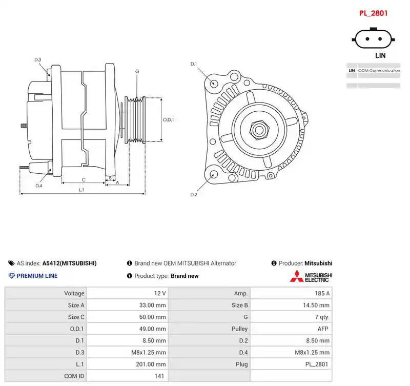 AS-PL A5412(MITSUBISHI)