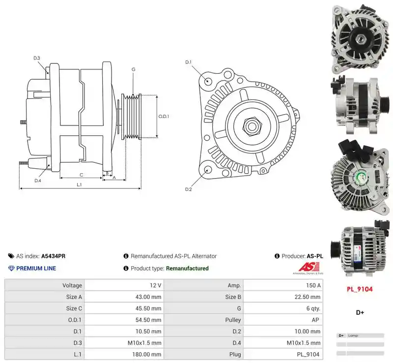 AS-PL A5434PR AS-PL A5434PR