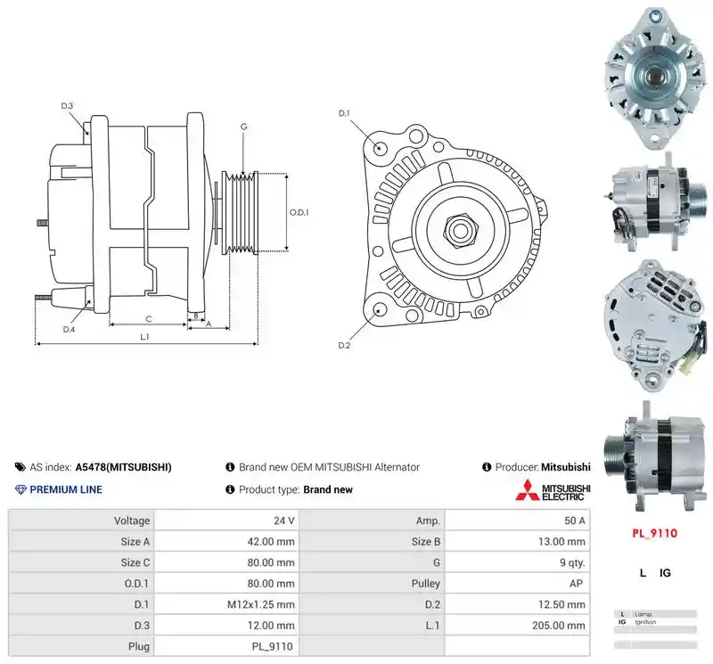 AS-PL A5478(MITSUBISHI)
