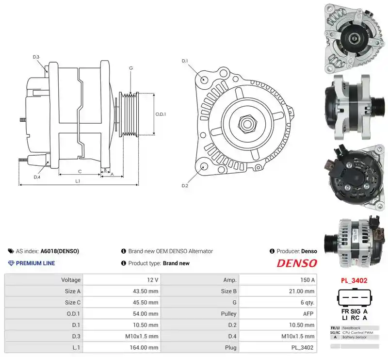 AS-PL A6018(DENSO) AS-PL A6018(DENSO)