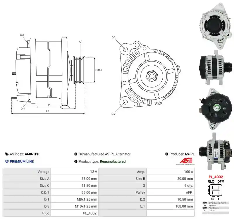 AS-PL A6061PR AS-PL A6061PR