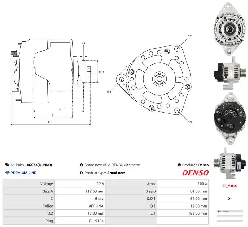 AS-PL A6074(DENSO) AS-PL A6074(DENSO)