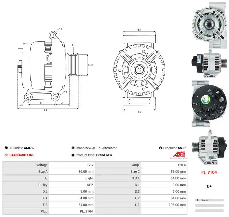 AS-PL A6076 AS-PL A6076