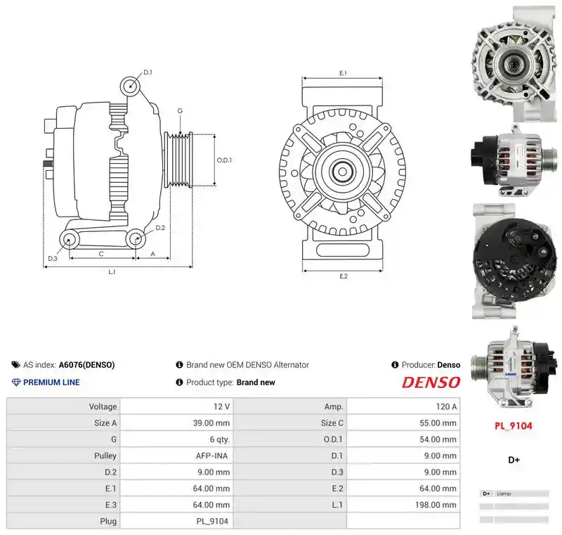 AS-PL A6076(DENSO) AS-PL A6076(DENSO)