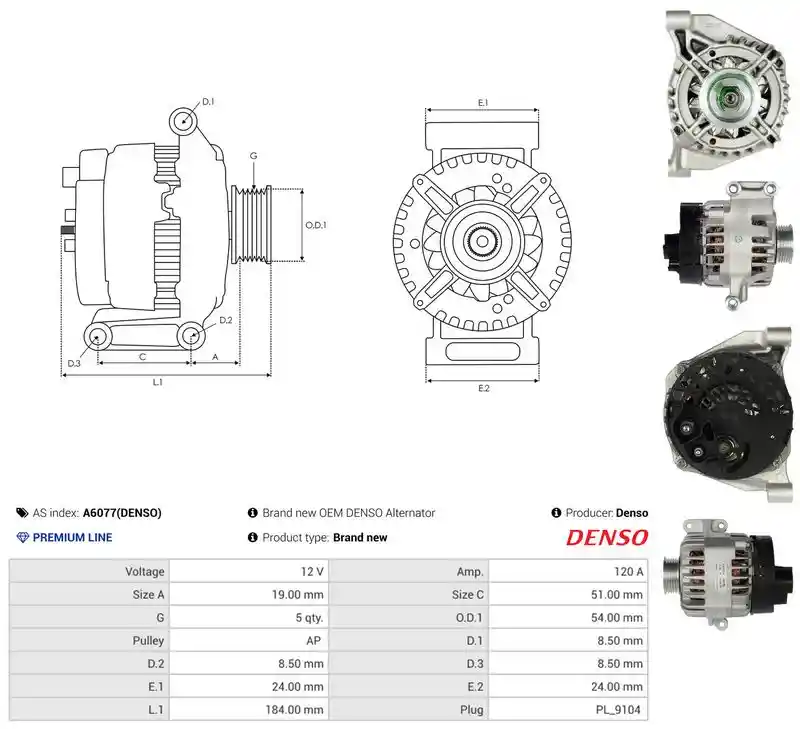 AS-PL A6077(DENSO) AS-PL A6077(DENSO)