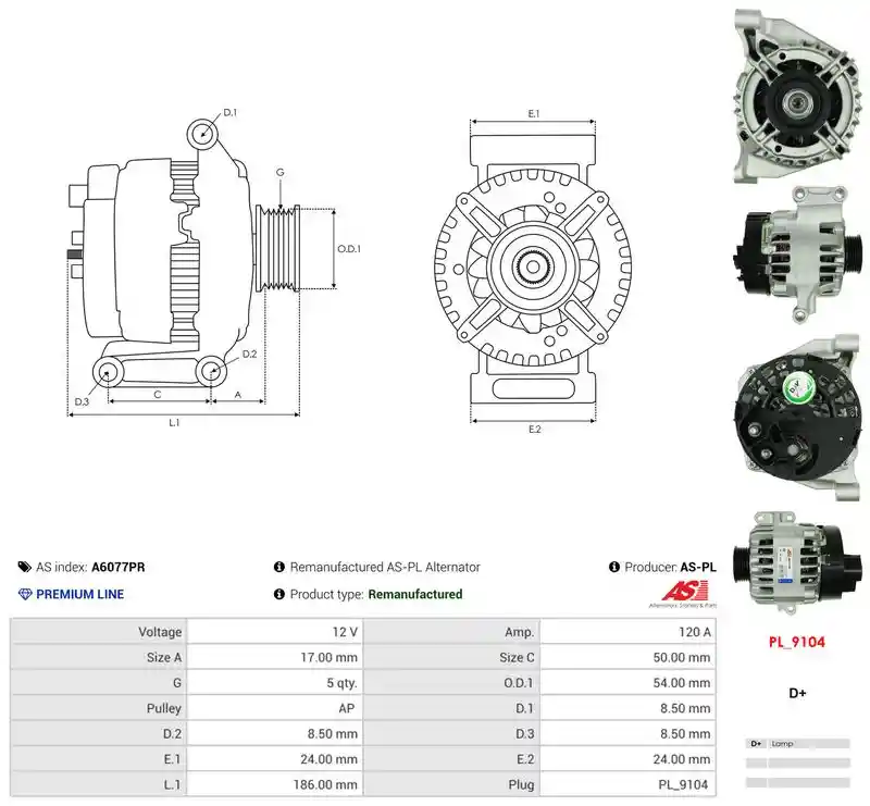 AS-PL A6077PR AS-PL A6077PR