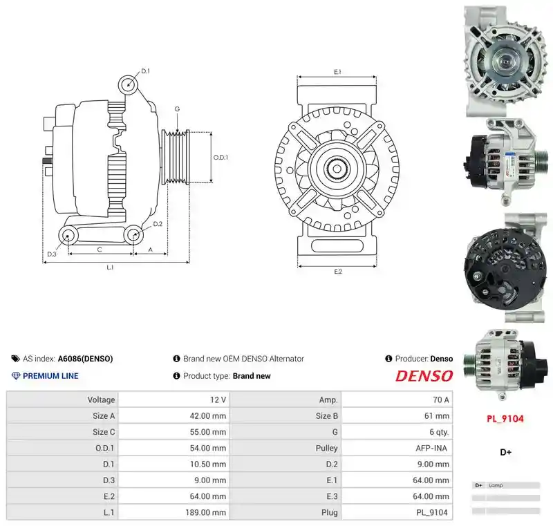 AS-PL A6086(DENSO) AS-PL A6086(DENSO)