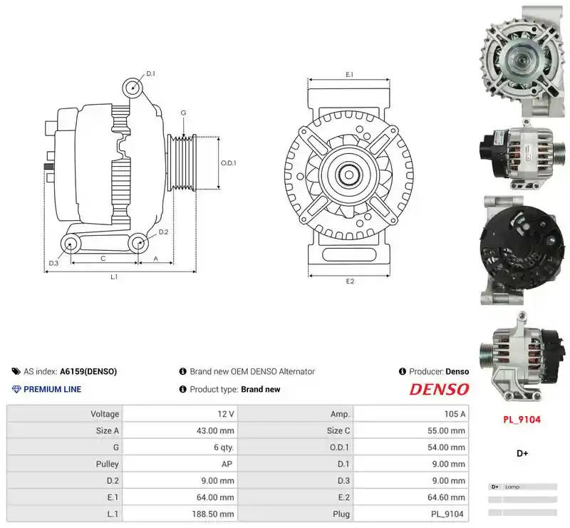 AS-PL A6159(DENSO) AS-PL A6159(DENSO)