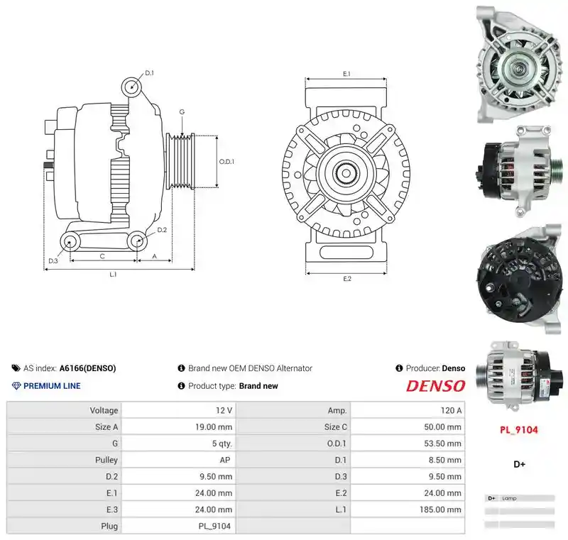AS-PL A6166(DENSO) AS-PL A6166(DENSO)