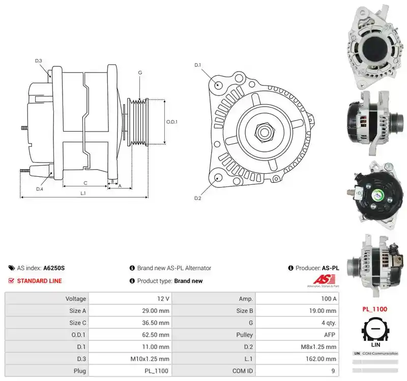 AS-PL A6250S AS-PL A6250S