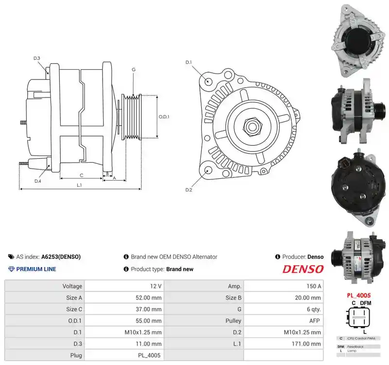 AS-PL A6253(DENSO) AS-PL A6253(DENSO)