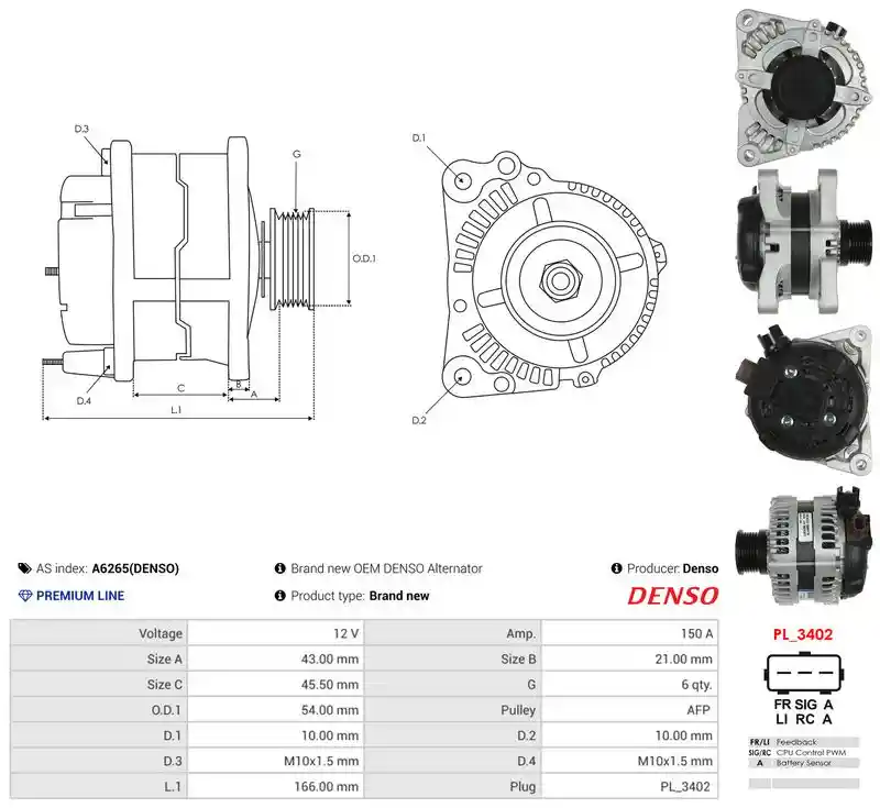 AS-PL A6265(DENSO) AS-PL A6265(DENSO)