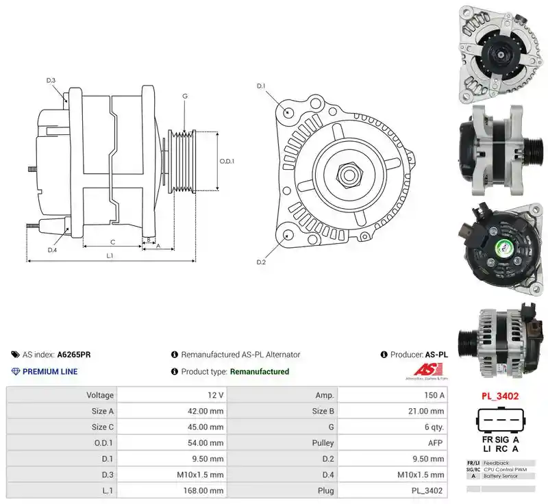 AS-PL A6265PR AS-PL A6265PR