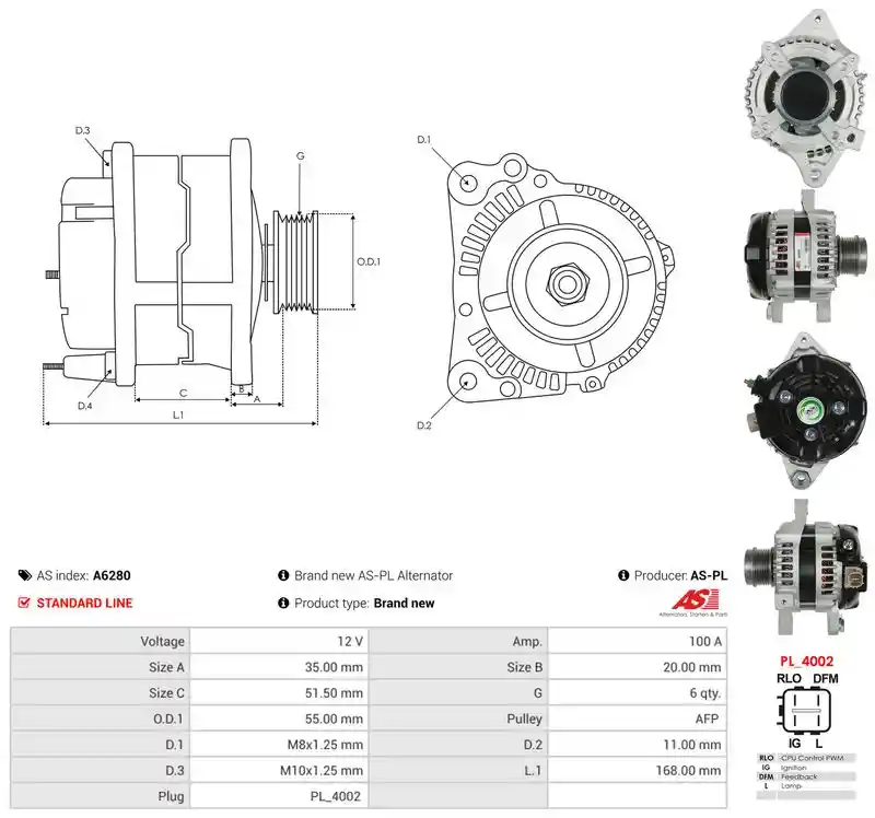 AS-PL A6280 AS-PL A6280