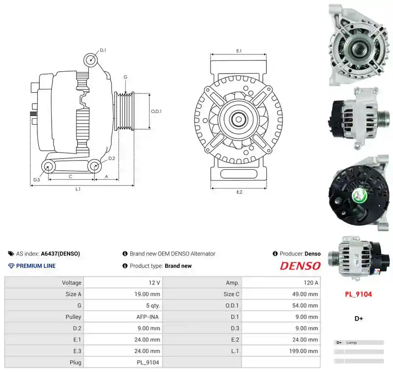 AS-PL A6437(DENSO) AS-PL A6437(DENSO)